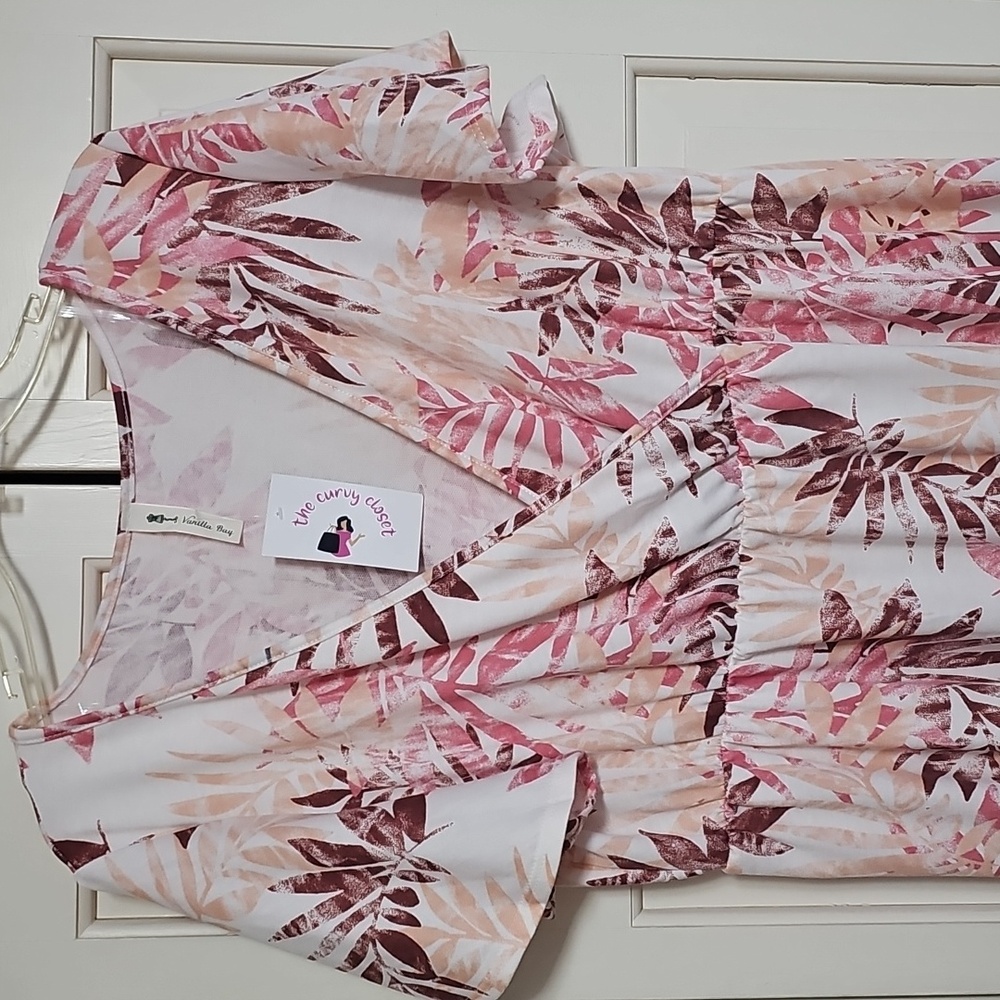 Floral Pink Maxi Dress - Picture 3 of 3